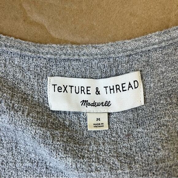 Madewell Texture & Thread Modern Tie Front Top - Picture 8 of 9